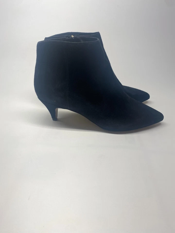 Sam Edelman Mujer Punta Punta Punta Negra Gamuza Gatito Tacón Talla 7.5 Foto 4 de 4