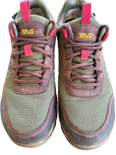 Scarpa da trekking bassa Teva Ridgeview donna taglia 9,5 impermeabile verde marrone - Foto 6 di 12