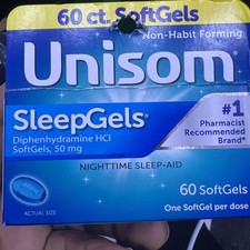 Unisom SleepGels Diphenhydramine HCL 50mg - 60 SoftGels