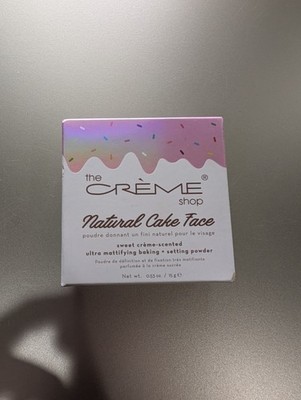 The Creme Shop Natural Cake Face Setting Powder Matte Translucent .53oz Sealed 