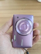 NIKON COOLPIX S3500 20.1MP 7x Optical Zoom PURPLE Digital Camera English 90 new