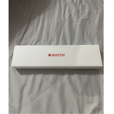 Apple Watch Series 6 GPS 44mm Black Aluminum Case Red Sport Band 32GB Unlocked