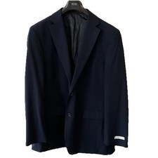Geoffrey Beene Dark Navy 2 Button Blazer 46L New With Imperfections