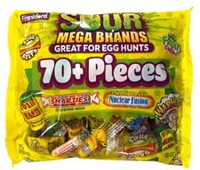 10oz FRANKFORD Sour Mega Brands 70pc Mixed Easter Candy Toxic Waste +Warheads +