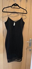 River Island Black Slinky Bodycon Stretch Dress Size 12 BNWT