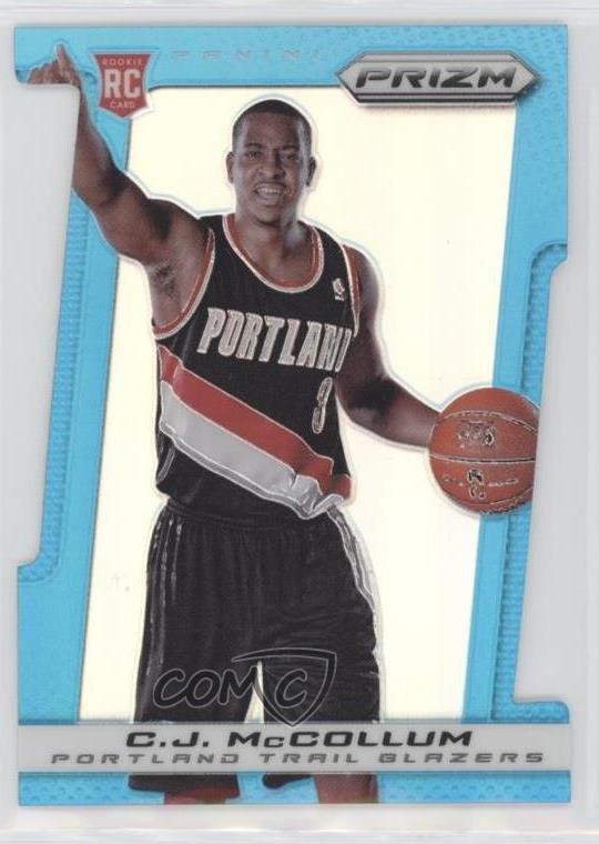 2013-14 Panini Prizm Light Blue Die-Cut /199 CJ McCollum #283 Rookie RC 0o9k