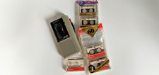 Sony 1980s Vtg M-P4 Microcassette Recorder for parts repair w/ 6 Cassette Tapes