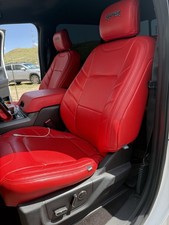 Katzkin Red F150 Seat Cover Salsa Red