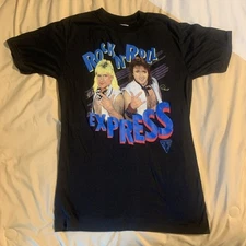 Vintage Rock N Roll Express Wrestling Shirt Sz Large Jim Crockett JCP NEW