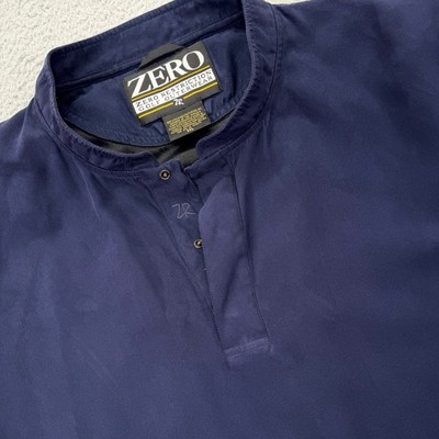 Zero Restriction Golf Jacket Mens 2XL Navy Micro Fiber Snap Pullover Outdoors