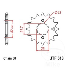 JT Front Sprocket 15 Tooth 530 Pitch JTF513.15 Fits Suzuki GS 450 1980-1988
