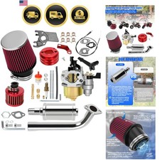 Mini Bike Carburetor Kit for Predator 212cc 196cc 224cc 6.5hp Engines Muffler