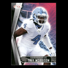 Trey Morrison Rookie #57 2022 SAGE North Carolina Tar Heels Football Card NFL