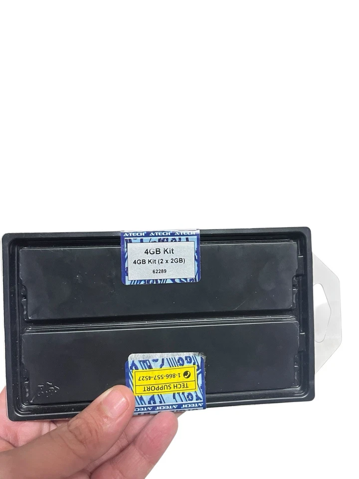 A-Tech 4GB 2x 2GB PC2-6400 Desktop DIMM DDR2 800 MHz Non-ECC Memory RAM 6400U 4G - Image 4 of 4