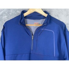 Oobe Chick fil A Hydrovent Mens XL Royal Blue Quarter Zip Pullover