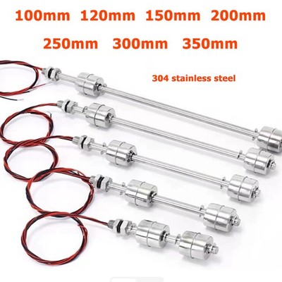 100mm - 350mm Stainless Steel Double Ball Liquid Water Level Sensor Float Switch
