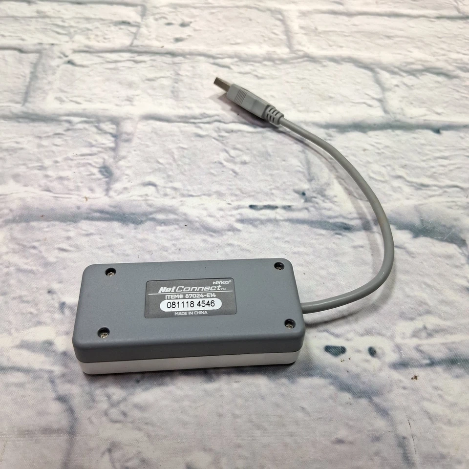 Adaptador de red con cable USB Nyko NetConnect 87024-E14 Nintendo Wii Foto 3 de 4
