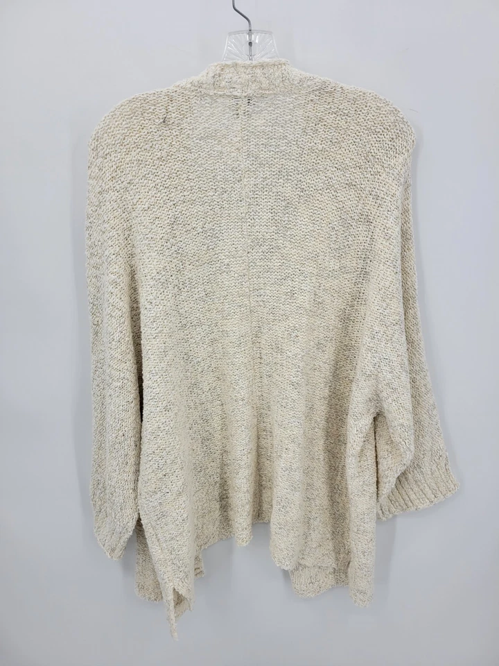 Cárdigan Suéter Jill Pure Jill Para Mujer Grande Marfil Frente Abierto Playa Acogedor Boho Foto 2 de 4