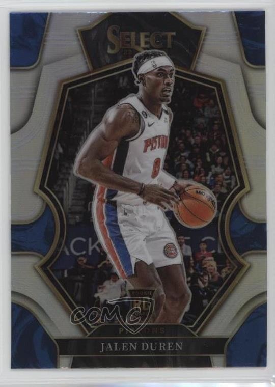 2022-23 Panini Select Premier Level Silver Prizm Jalen Duren #176 Rookie RC 4f5