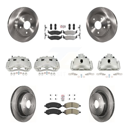 Front Rear Brake Caliper Rotor & Semi-Metallic Pad Kit (10Pc) For Dodge Ram 1500