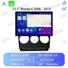 13.1" Android 12 Car Stereo Radio for Mazda 6 2006 15 GPS NAVI Carplay DSP 4G BT