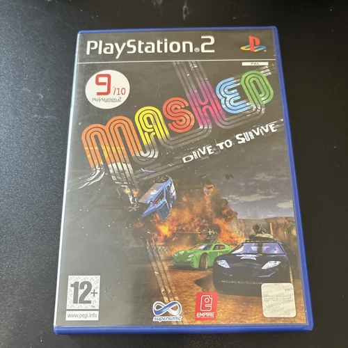 Mashed Drive to Survive PS2 Sony Playstation 2 Computer Game Tested Working