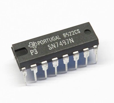 3 Stück SN7497N synchronous 6-bit binary rate multiplier, Texas Instruments
