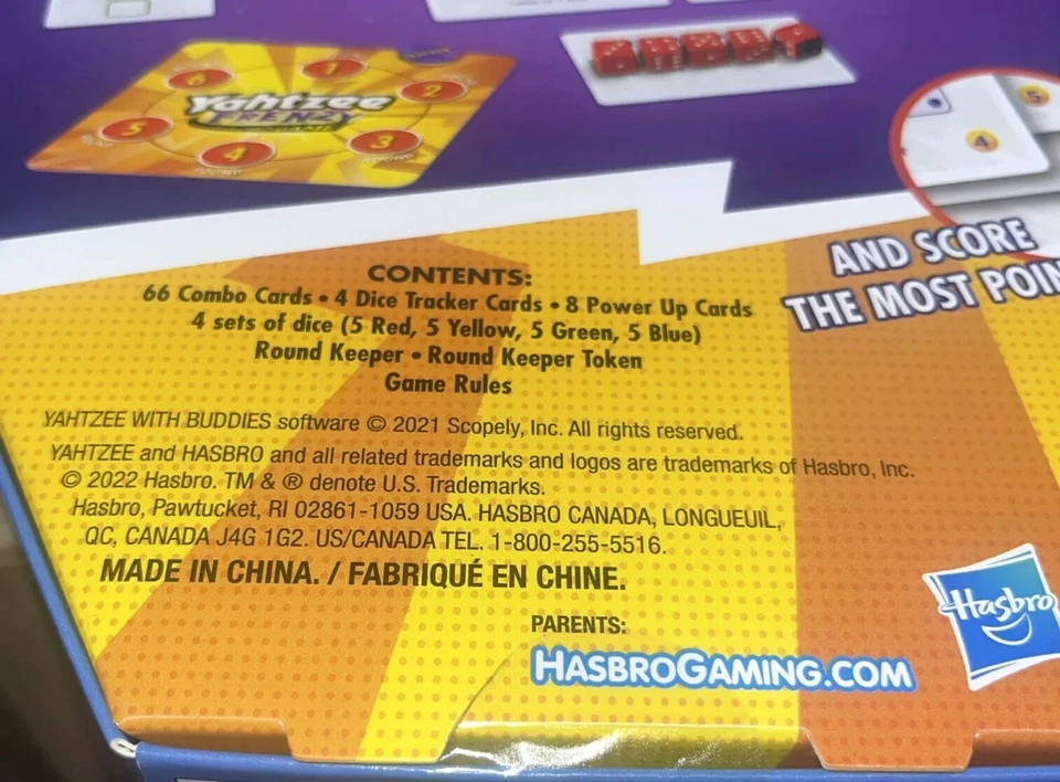 Yahtzee Frenzy Dice And Card Game - Image 4 of 4