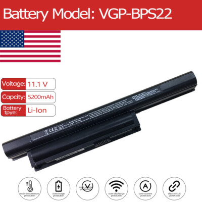 VGP-GPS22 Battery for Sony Vaio VPCEB3D4E VPCEB3D4R VPCEB3DFX VPCEB3DFX/BJ