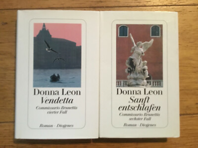 2x Donna Leon Brunetti Venedig [gebunden] Fall 4 6 / Vendetta Sanft entschlafen