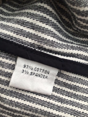 Talbots size 6 black and white striped jacket with 2 snap closures - Picture 5 of 6