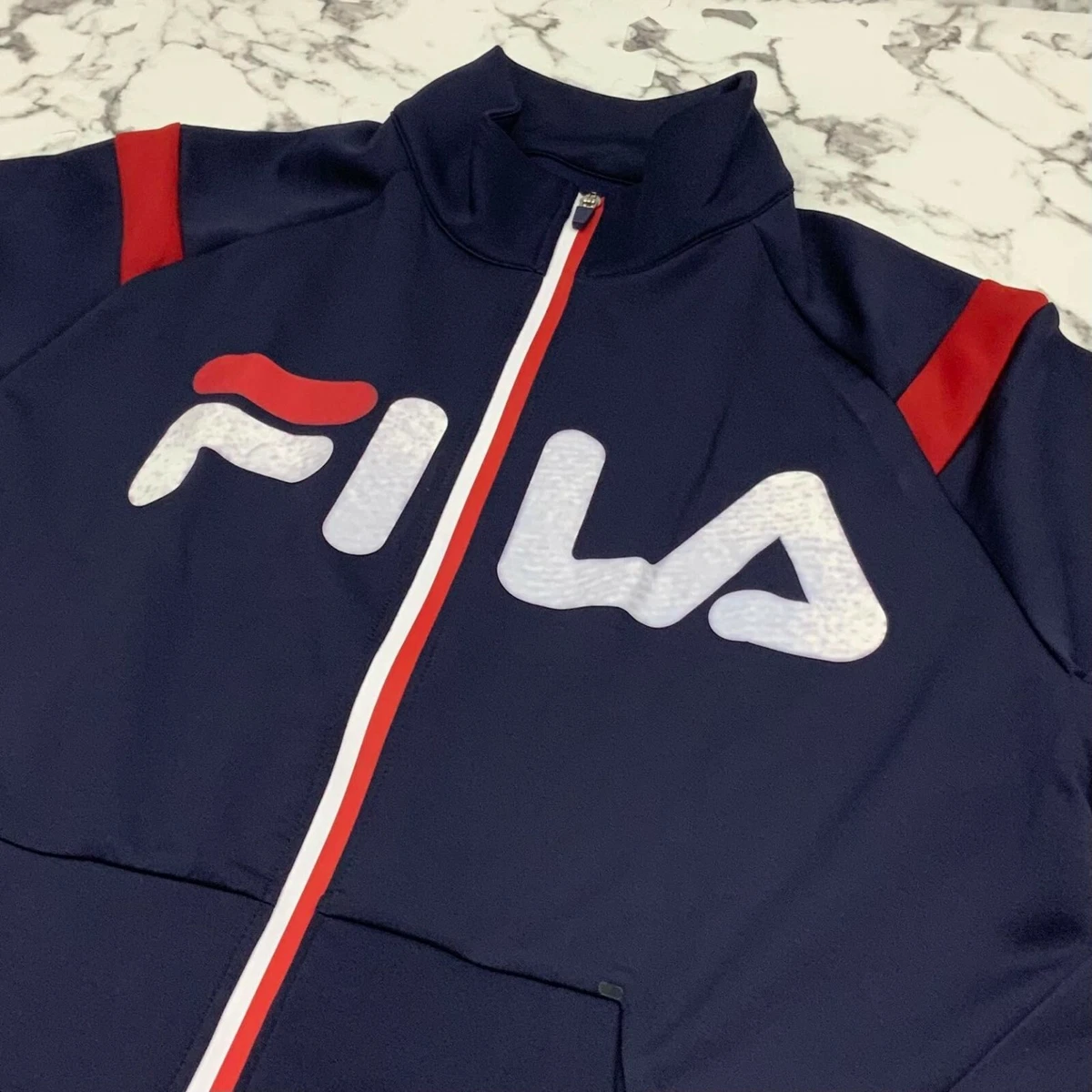 mineral span Symphony Men's Fila Navy | Red Full Zip Track Jacket | eBay