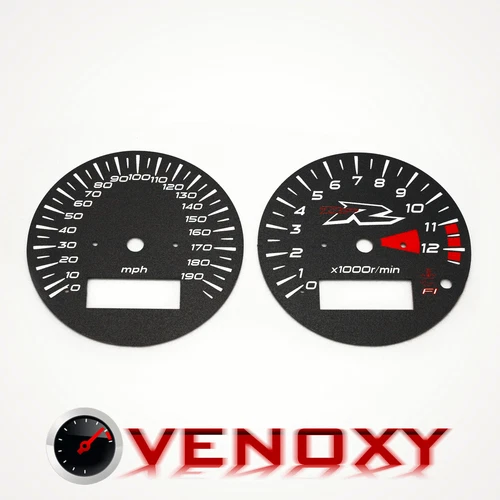 Suzuki TL 1000R Gauge Faces MPH BLACK
