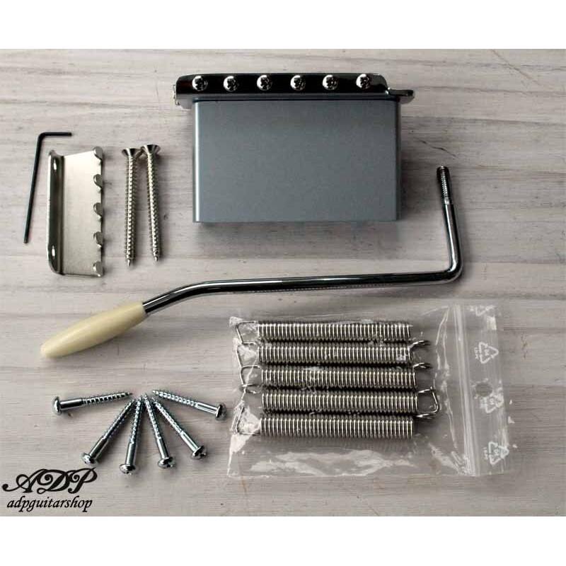 Wilkinson WVP2-SB - Ponte Tremolo A 2 Punte In Acciaio Inox Con Blocco In Acciaio, 54 Mm, Per - Foto 2