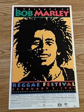 Very Cool Rare Bob Marley One Love Reggae Festival Original Concert Poster