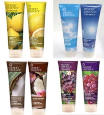  Desert Essence All Natural Organic Shampoo and Conditioner Set Pick Scent New 