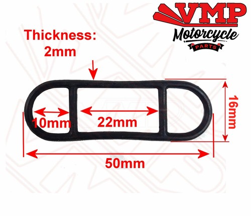 Yamaha YFM 660 R Raptor 01-05 Fuel Petrol Tap Gasket Seal - Picture 2 of 3