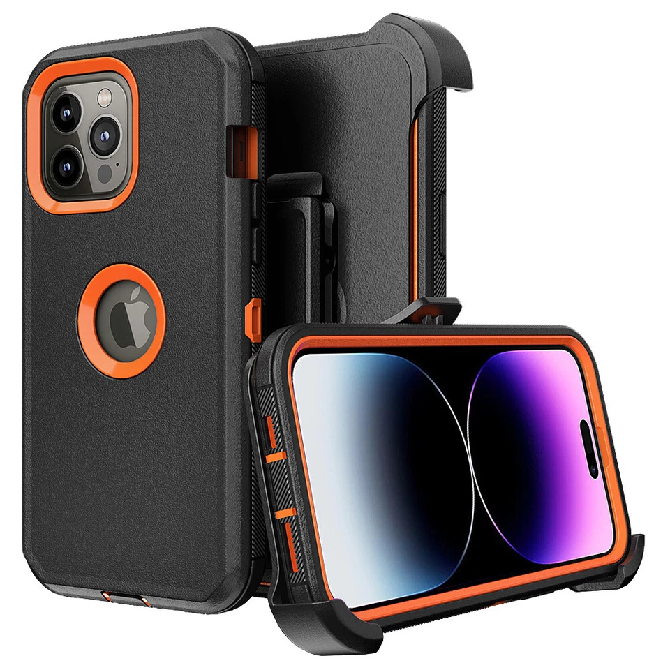 For iPhone 17 Pro Max 16 15 14 13 12 11 Shockproof Case Defender Cover Belt Clip - Image 3 of 4