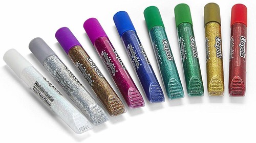 Crayola Lavable Paillette Colle 9pk - Picture 2 of 2