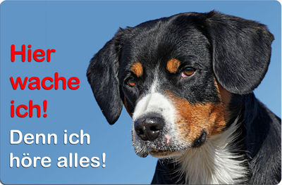 APPENZELLER Sennenhund - A4 Alu Metall Warnschild Hundeschild SCHILD - AZS 02 T1
