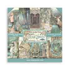 Stamperia MAGIC FOREST 12x12 Paper Pad 10 Sheets Scrapbook Mixed Media SBBL130