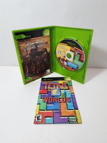 Star Wars: The Clone Wars/Tetris Worlds (Microsoft Xbox, 2001) Disc And Manuals! - Picture 3 of 3
