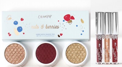 6-Pc Colourpop Nuts & Berries Super Shock Eye Shadows & Mini Liquid Lipsticks