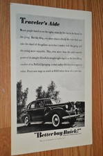 1939 Buick Original Vintage Advertisement Print Ad 39