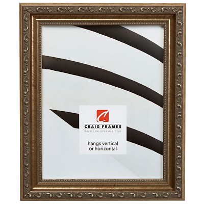 Craig Frames Ancien Ornate, 1.325 Inch Wide Antique Silver Picture Frame