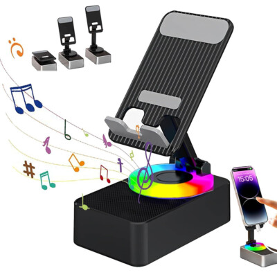 3 in 1 Bluetooth Audio Power Bank Bracket Phone Holder HiFi Speaker Mount Tablet