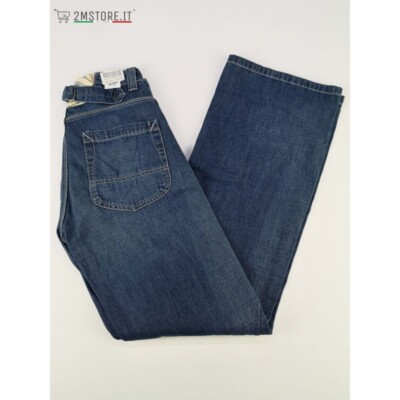 Jeans uomo LEE BRICK BUCKLE blu stonewash relaxed fit straight vintage old stock