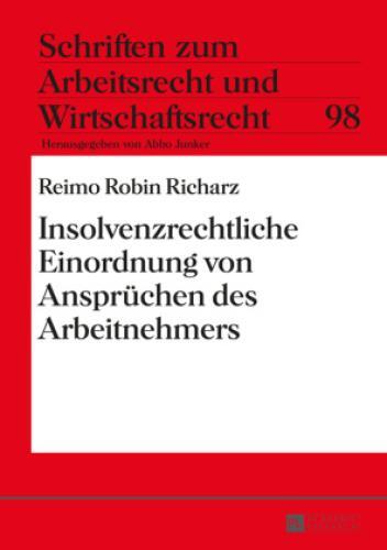 Thumbnail - Insolvenzrechtliche Einordnung Von Ansprüchen Des Arbeitnehmers