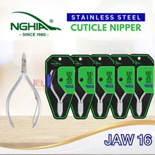 Nghia Stainless Steel Cuticle Nipper Kem Nghia D01  Jaw 16 SET 5 FREE SHIP