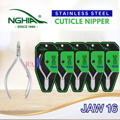 Nghia Stainless Steel Cuticle Nipper Kem Nghia D01 Jaw 16 SET 5